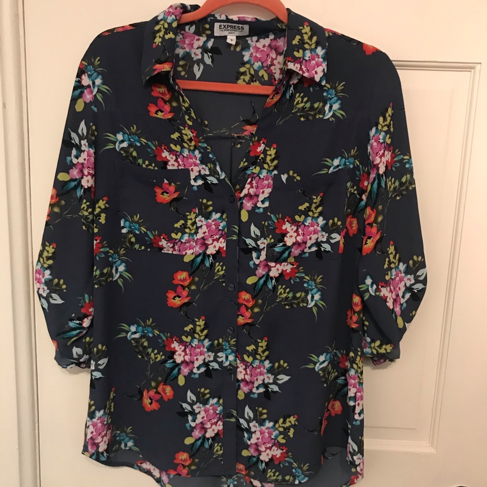 Floral work top from Express.